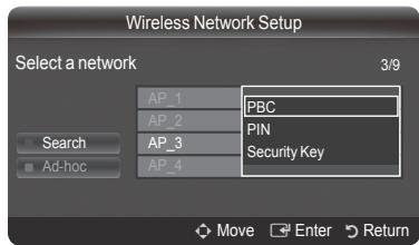 SAMSUNG PN50B850Y1F - ☐ Connecting WPS (Wi-Fi Protected Setup) - 5