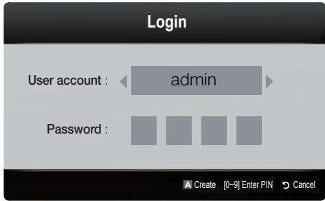 SAMSUNG PN50C6400 - Account Login - 1
