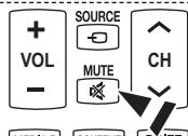 SAMSUNG PN58B850Y1F - □ Using the Mute Button - 2