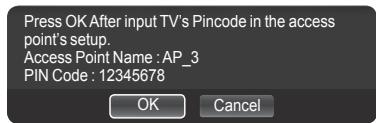 SAMSUNG PN58B850Y1F - ☐ Connecting WPS (Wi-Fi Protected Setup) - 3