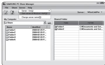 SAMSUNG PN58B850Y1F - Change server name - 2