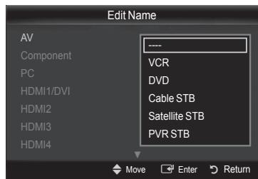 SAMSUNG PN58B850Y1F - Edit Name - 3
