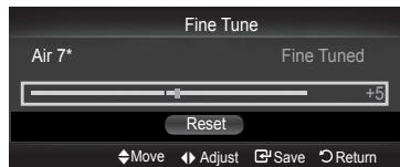 SAMSUNG PN58B850Y1F - ☐ Fine Tune (Analog channels only) - 1