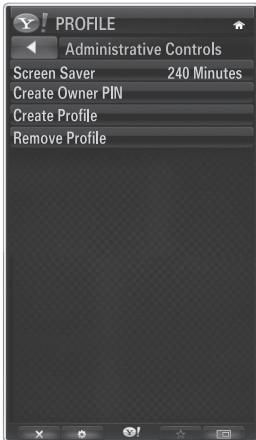 SAMSUNG PN58B850Y1F - Using the Profile Widget - 4