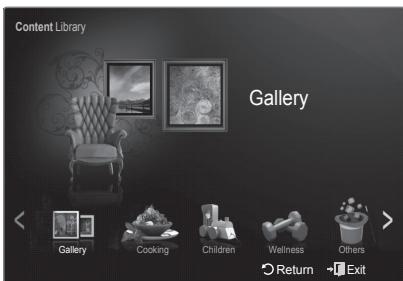 SAMSUNG PN58B850Y1F - Activating the Content Library - 3