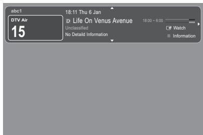 abc1 DTV Air 15 18:11 Thu 6 Jan Life On Venus Avenue 18:00 - 6:00 Unclassified No Detail Information Watch Information