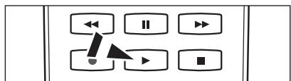 Diagram showing media control buttons with play, pause, and stop symbols