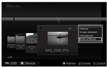 Photo 1 1 4/6 Diashow Gruppe abspielen Informationen Sicher entfernen IMG_0345.JPG IMG_0346.JPG IMG_0349.JPG IMG_0335.JPG USB Device Wahlen Extras Zurück