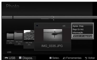 Photo 4/6 Apres. Diap. Repr.Gr.Act. Informação Remover em seguran IMG_0335.JPG IMG_0346.JPG IMG_0348.JPG IMG_0335.JPG USB Dispos. Select. Ferramentas Voltar