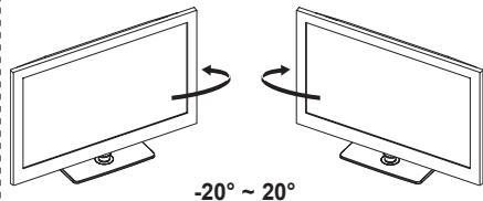 -20° ~ 20°