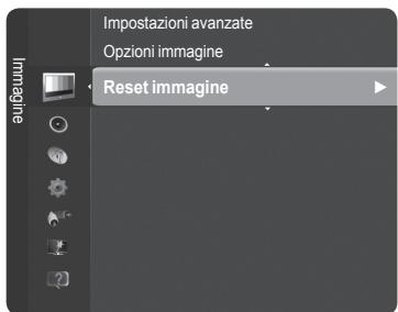 Impostazioni avanzate Opzioni immagine Reset immagine