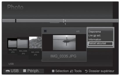 Photo 1 1 4/8 Diaporama Lire gp act. Information Retrait sécurisé IMG_0345.JPG IMG_0346.JPG IMG_0349.JPG IMG_0335.JPG USB USB Périph. Sélection Tools Dossier supérieur