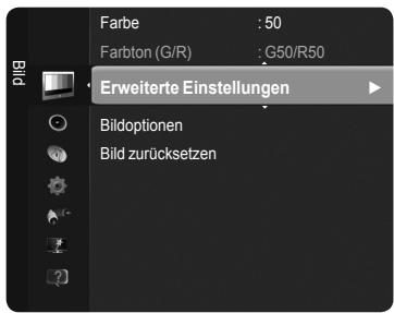 Farbe : 50 Farbton (G/R) : G50/R50 Erweiterte Einstellungen Bildoptionen Bild zurücksetzen