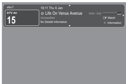 abc1 DTV Air 15 18:11 Thu 6 Jan Life On Venus Avenue 18:00 ~ 6:00 Unclassified Watch No Detail Information Information