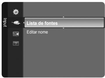 Lista de fontes Editar nome