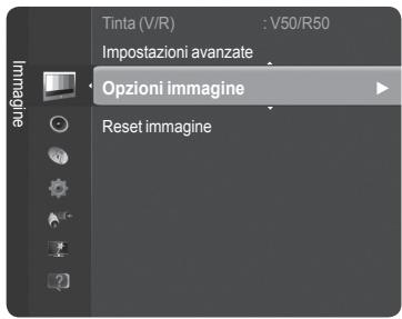 Tinta (V/R) : V50/R50 Impostazioni avanzate • Opzioni immagine Reset immagine