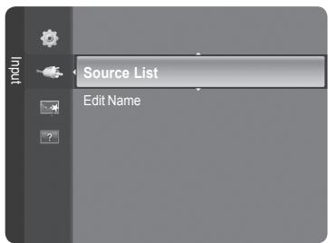 Input Source List Edit Name