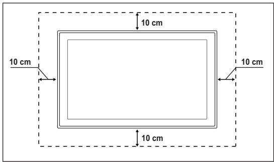 SAMSUNG PS50B550T4W - Securing the Installation Space - 2