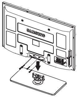 SAMSUNG PS50B550T4W - De standaardvoet monteren (afhankelijk van het model) - 1