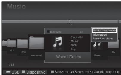 Music 1 1 Energetic 3/4 Carol kidd Mr A-Z 2009 Pop When I Dream Rimodul gruppo correnti Informazioni Rimozione sicura Heaven Sky USB USB Dispositivo Selezione Strumenti Cartella superiore