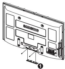 SAMSUNG PS50B550T4W - Cómo montar el soporte base (según el modelo) - 2