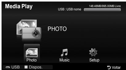 SAMSUNG PS50B560T7P - Acederao menu Media Play - 1
