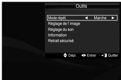 SAMSUNG PS50B560T7P - - Menu Outils de lecture de musique - 1