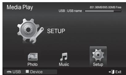 SAMSUNG PS50B560T7P - Using the Setup Menu - 1