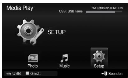 SAMSUNG PS50B560T7P - Verwendend des Menüs Einstellungen - 1