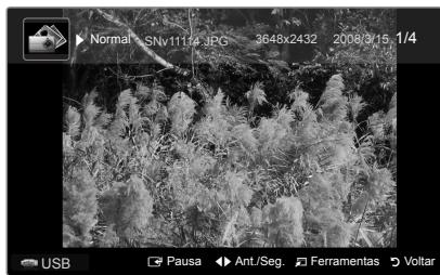 SAMSUNG PS50B560T7P - Ver unaPRESENTação de diapositivos - 1