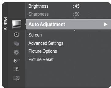 SAMSUNG PS50B560T7P - Auto Adjustment - 2