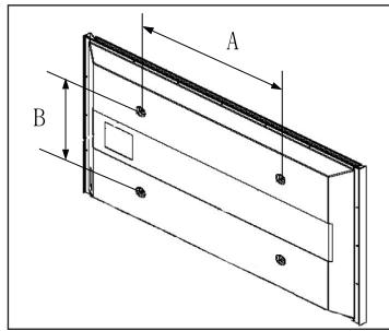 SAMSUNG PS50B560T7P - Especillas del equipo de montaje en la pared (VESA) - 1