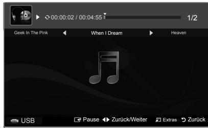 SAMSUNG PS50B560T7P - Wiedergeben einer Musikdatei - 1