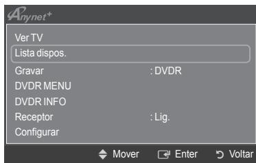 SAMSUNG PS50B560T7P - Configuração da aplicação Anynet+(HDMI-CEC) - 3