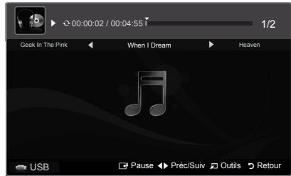 SAMSUNG PS50B560T7P - Lecture d'un fichier musical - 1