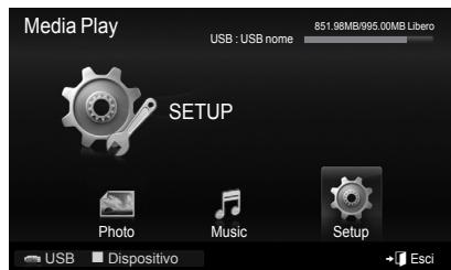 SAMSUNG PS50B560T7P - Uso del menu Impostazione - 1