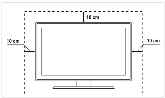 SAMSUNG PS50B560T7P - Bij installmentie van het product met een voet - 1