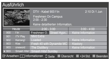 SAMSUNG PS50B560T7P - Verwenden von Ausfuhrlichem Programmführers / Übersicht - 1