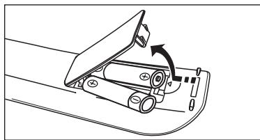 SAMSUNG PS50B560T7P - Installing Batteries in the Remote Control - 1