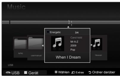 SAMSUNG PS50B560T7P - Menu der Extras für Diashows - 2
