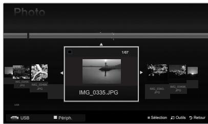 SAMSUNG PS50B560T7P - Utilisation et tri de la liste des photos - 1