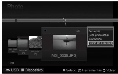 SAMSUNG PS50B560T7P - Retirar con seguidad - 2