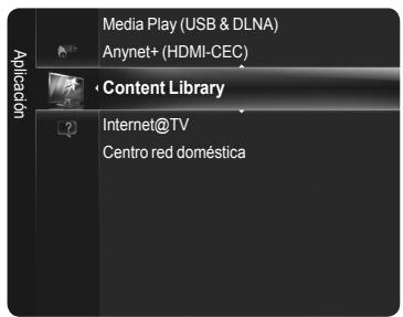 Media Play (USB & DLNA) Anynet+ (HDMI-CEC) • Content Library Internet@TV Centro red doméstica