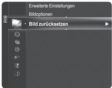 Erweiterte Einstellungen Bildoptionen • Bild zurücksetzen
