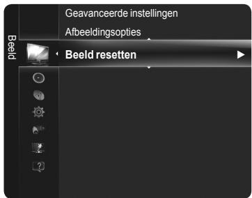 Geavanceerde instellingen Afbeeldingsopties Beeld resetten