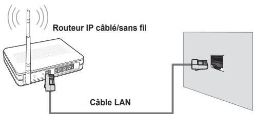 Routeur IP câblé/sans fil Câble LAN