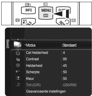 SAMSUNG PS50B650S1W - Weergave van de menu's - 1