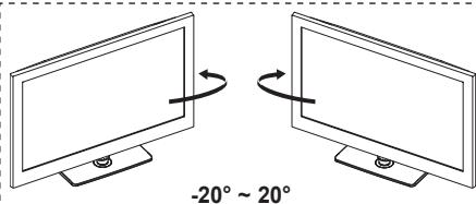 -20° ~ 20°