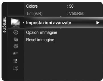 Colore : 50 Tint (V/R) : V50/R50 Impostazioni avanzate Opzioni immagine Reset immagine