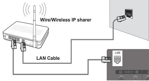 Wire/Wireless IP sharer LAN Cable LAN